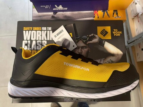 BUTY ROBOCZE LETNIE LEKKIE SPORTOWE TOWORKFOR SUPER SET YELLOW S1P SRC