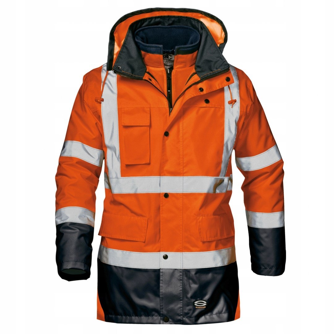 ODBLASKOWA KURTKA ROBOCZA 4W1 BHP SIRSAFETY r.XXL