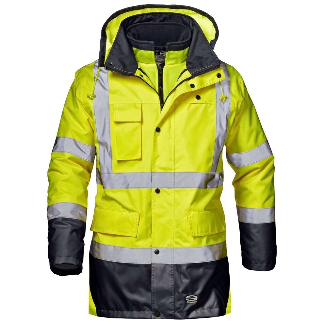 ODBLASKOWA KURTKA ROBOCZA 4W1 BHP SIRSAFETY r.XL