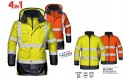 ODBLASKOWA KURTKA ROBOCZA 4W1 BHP SIRSAFETY r.XL