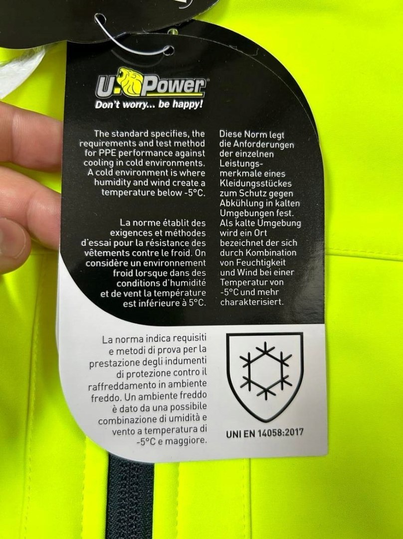 MĘSKA KURTKA ROBOCZA ODBLASKOWA U-POWER R.L