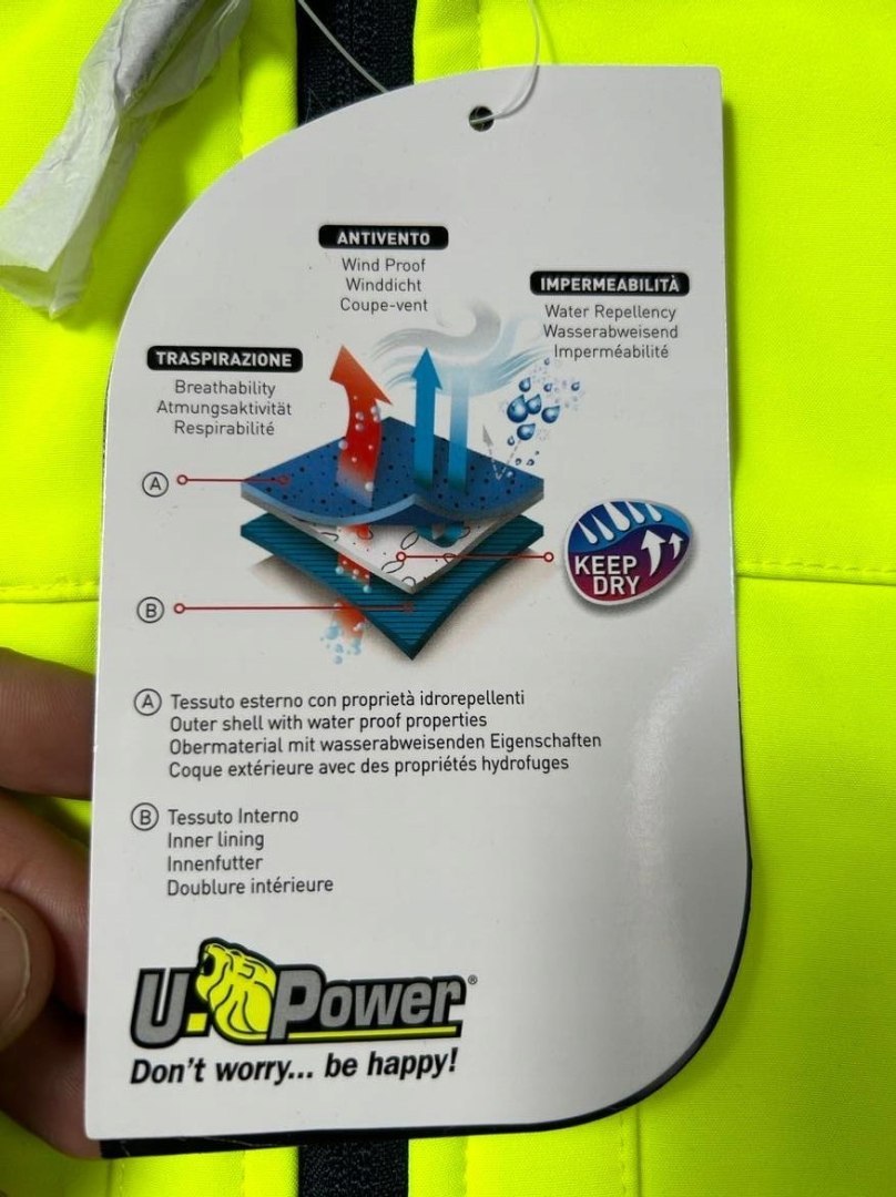 MĘSKA KURTKA ROBOCZA ODBLASKOWA U-POWER R.L