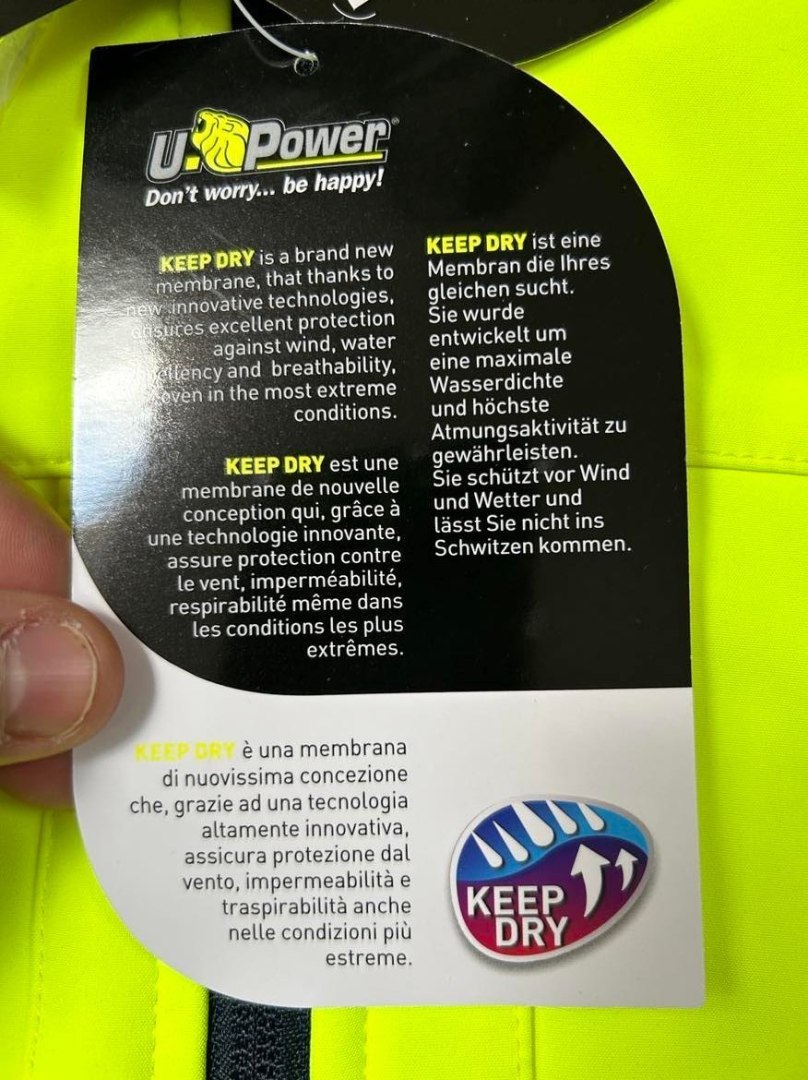 MĘSKA KURTKA ROBOCZA ODBLASKOWA U-POWER R.L