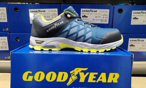 ULTRALEKKIE BUTY OBUWIE ROBOCZE BHP Z ŻELOWĄ WKŁADKĄ GOODYEAR 1662 S1P r.47 ULTRALEKKIE BUTY OBUWIE ROBOCZE BHP Z ŻELOWĄ WKŁADKĄ GOODYEAR 1662 S1P r.47
