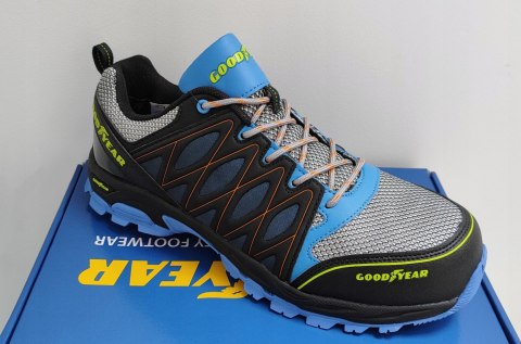 LEKKIE BUTY OBUWIE ROBOCZE BHP GOODYEAR GYSHU 1503 BLU/BLK S1 SRA HRO r.42
