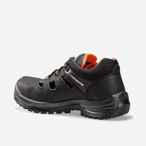 OBUWIE BUTY SANDAŁY ROBOCZE Black BHP S1P SRC TRAIL TOWORKFOR r.45