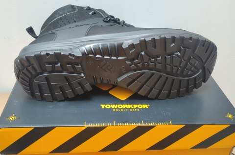 WYSOKIE SKÓRZANE BUTY ROBOCZE BHP S3 WR HRO SRC FUSION HIKER BLACK r. 45
