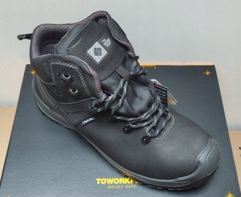 WYSOKIE SKÓRZANE BUTY ROBOCZE BHP S3 WR HRO SRC FUSION HIKER BLACK r. 45