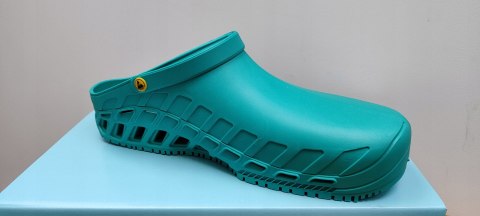 OBUWIE ROBOCZE CHODAKI GUMOWE KLAPKI MEDYCZNE CLOG EVO SCHOLL EMERALD R.44