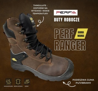 OBUWIE BUTY ROBOCZE BHP PERF RANGER S3 SKÓRA