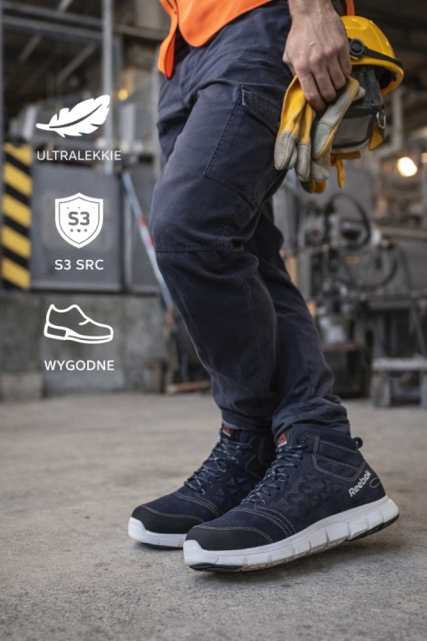 BUTY ROBOCZE MĘSKIE SPORTOWE LEKKIE BHP REEBOK IB1035 EXCEL LIGHT S3 SRC