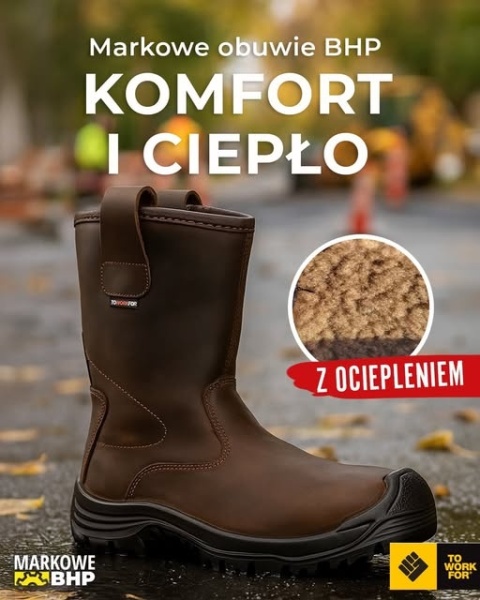 BUTY OBUWIE ROBOCZE MARKI TOWORKFOR LE MANS SKÓRA S3L SR HRO BUDOWA