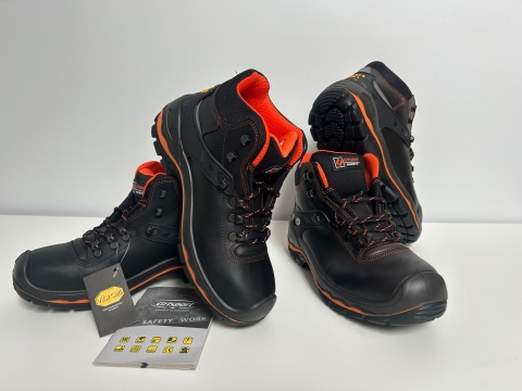 BUTY ROBOCZE TRZEWIKI SKÓRZANE BHP S3 SRC Grisport MARMOLADA SUPPORT SYSTEM KOLOR CIEMNY BRĄZ