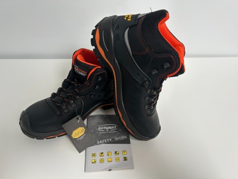 BUTY ROBOCZE MĘSKIE SKÓRZANE TRZEWIKI BHP S3 SRC Grisport MARMOLADA SUPPORT SYSTEM KOLOR CZARNY