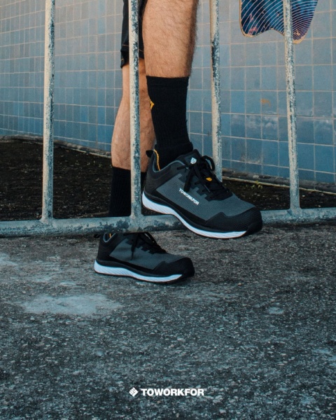 BUTY ROBOCZE LETNIE LEKKIE SPORTOWE TOWORKFOR SUPER SET BLACK S1P SRC