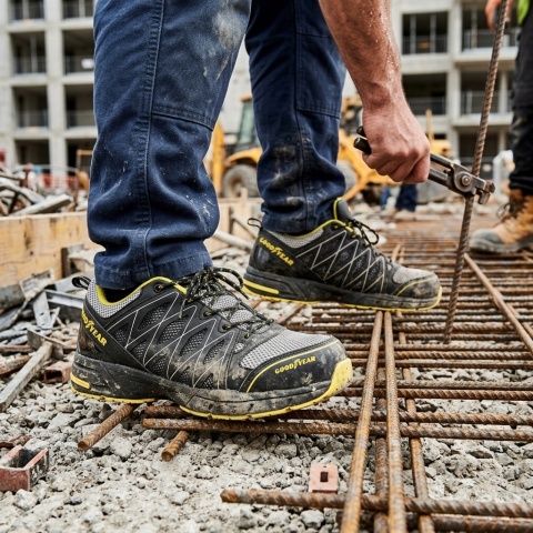 BUTY ROBOCZE MĘSKIE Sportowe LEKKIE BHP GOODYEAR U1502 S1P