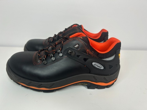 BUTY ROBOCZE MĘSKIE SKÓRZANE PÓŁBUTY S3 HRO HI SRC Grisport PORDOI CIEMNY BRĄZ