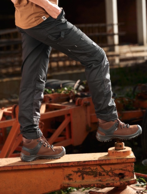 BUTY ROBOCZE MĘSKIE SKÓRZANE WODOODPORNE BHP S3 WR HRO SRC HIKER BROWN