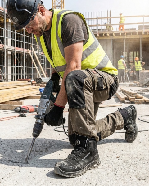 BUTY ROBOCZE TRZEWIKI LEKKIE SKÓRA BHP X-COM X-507 S3 SRC ESD BOA