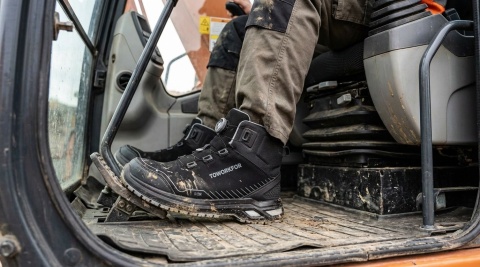 BUTY ROBOCZE TRZEWIKI LEKKIE SKÓRA BHP X-COM X-507 S3 SRC ESD BOA