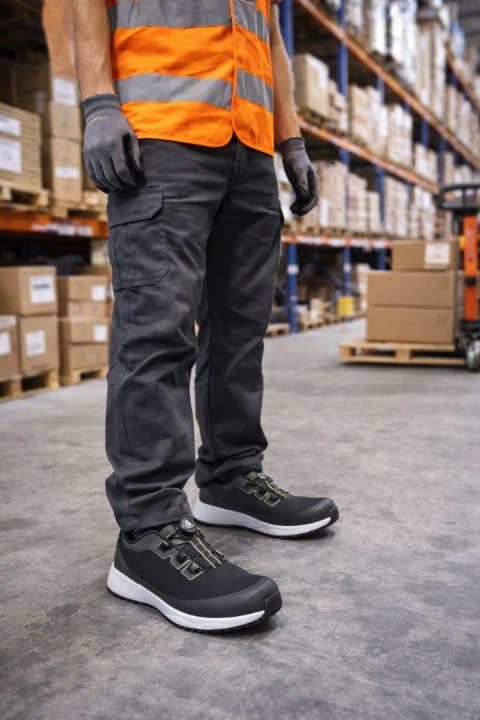 Buty robocze obuwie BHP S1P SRC CI ESD SANITA S-Feel Prenit White