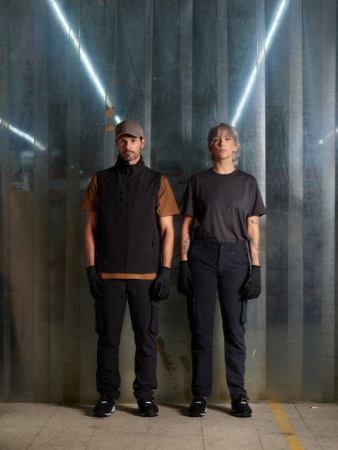 Koszulka robocza T-shirt ToWorkFor Szybkoschnąca FastDry Oddychająca Unisex Brąz r.M-XXL