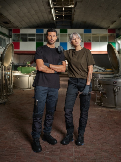 Koszulka robocza T-shirt ToWorkFor Szybkoschnąca FastDry Oddychająca Unisex Zielona r.M-XXL