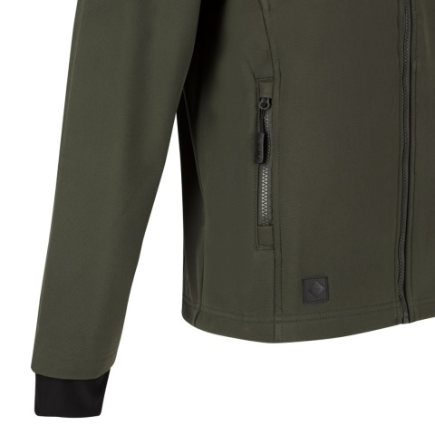 Kurtka Softshell ToWorkFor 1U50.40 Wiatroodporna Odpinany kaptur Zielona r.M-XXL