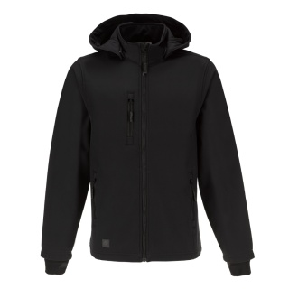 Kurtka Softshell ToWorkFor 1U50.40 Wiatroodporna Odpinany kaptur Czarna r.M-XXL