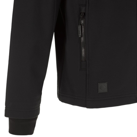 Kurtka Softshell ToWorkFor 1U50.40 Wiatroodporna Odpinany kaptur Czarna r.M-XXL