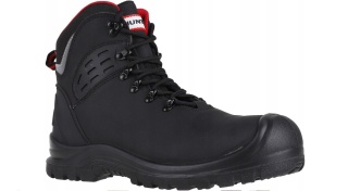 WYSOKIE OBUWIE BUTY ROBOCZE BHP HUNTER-SS-08 M S3 SKÓRA LICOWA CZARNE