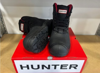 WYSOKIE OBUWIE BUTY ROBOCZE BHP HUNTER-SS-08 M S3 SKÓRA LICOWA CZARNE