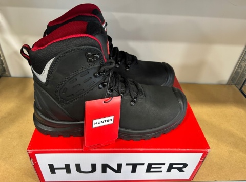WYSOKIE OBUWIE BUTY ROBOCZE BHP HUNTER-SS-08 M S3 SKÓRA LICOWA CZARNE